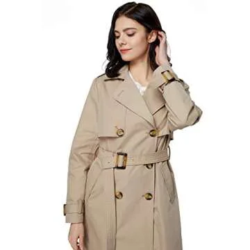 Orolay Women's Stylish 3/4 Trench Coat for All Occasions