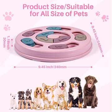 AVOAR Dog Puzzle Toys, Dog Enrichment Toys for Large Medium Small Smart Dogs, Mentally Stimulation Toys for Dogs Cats, Interactive Dog Toys, Dog Treat Toy, Puzzle Feeders for Puppy