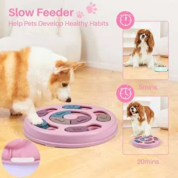 AVOAR Dog Puzzle Toys, Dog Enrichment Toys for Large Medium Small Smart Dogs, Mentally Stimulation Toys for Dogs Cats, Interactive Dog Toys, Dog Treat Toy, Puzzle Feeders for Puppy