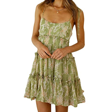 Mansy Women's 2024 Summer Floral Mini Dress