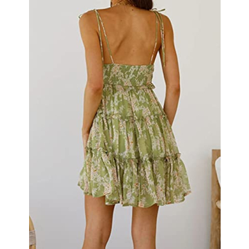 Mansy Women's 2024 Summer Floral Mini Dress