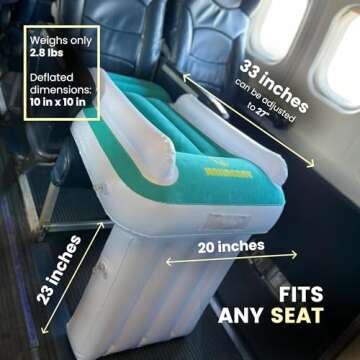 MAMACARE Toddler Airplane Bed, Inflatable Baby Airplane Bed for Toddler, Toddler Bed Airplane Travel...
