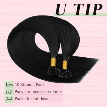 YoungSee U Tip Hair Extensions - Soft Real Human Hair