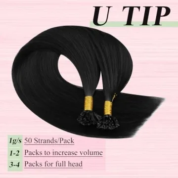 YoungSee U Tip Hair Extensions - Soft Real Human Hair