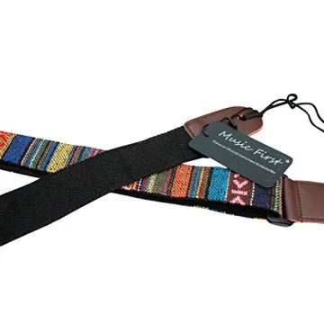 Classic Country Style Ukulele Strap with Leather Locker
