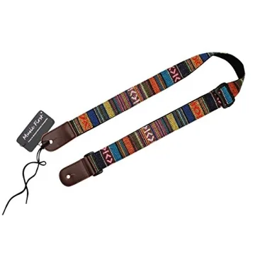 Classic Country Style Ukulele Strap with Leather Locker