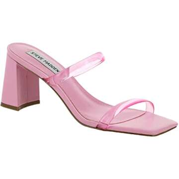 Steve Madden Women's Lilah Heeled Sandal - Stylish and Comfortable Slide Footwear