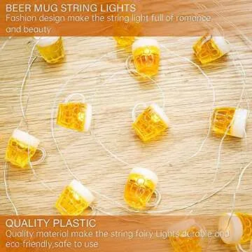 Immeiscent Beer LED String Lights for Parties and Decor