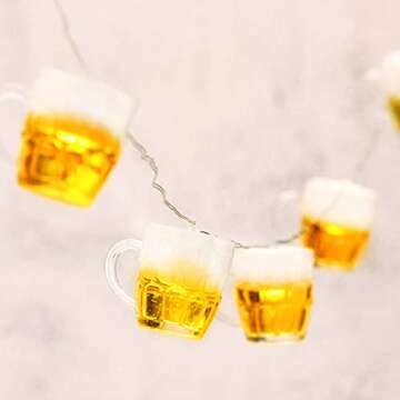Immeiscent Beer LED String Lights for Parties and Decor