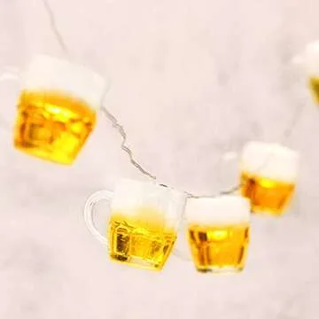 Immeiscent Beer LED String Lights for Parties and Decor