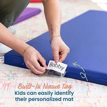 ECR4Kids Rainbow Rest Mat 5-Piece Set for Preschool Naps