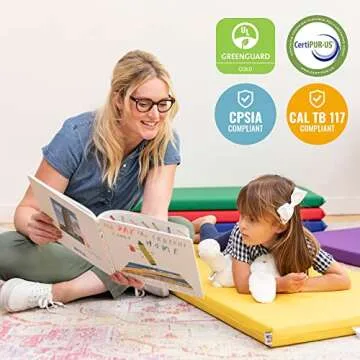 ECR4Kids Rainbow Rest Mat 5-Piece Set for Preschool Naps