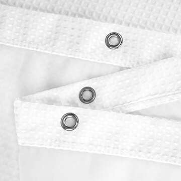N&Y HOME Premium Waffle Shower Curtain Set - 54" x 78"