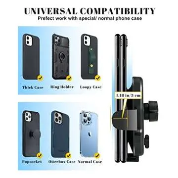 BANBOTU Car Phone Holder Mount - Socket Grips Pop Cradles Friendly, Hands-Free 360° Rotatable & Ant...