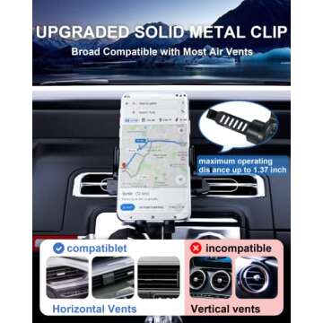 BANBOTU Car Phone Holder - 360° Rotatable & Secure Mount
