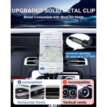 BANBOTU Car Phone Holder - 360° Rotatable & Secure Mount