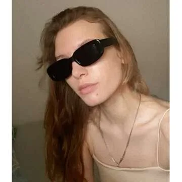 Retro Rectangle Sunglasses for Women/Men Driving Glasses 90’s Vintage Small Square Eyewear UV Protection Glasse (Sand tea/beige)