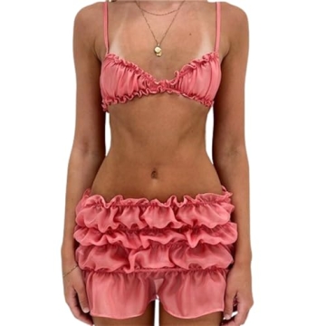 Hesaco Leopard Print Tops for Women - Chic Y2K Tank & Shorts Set