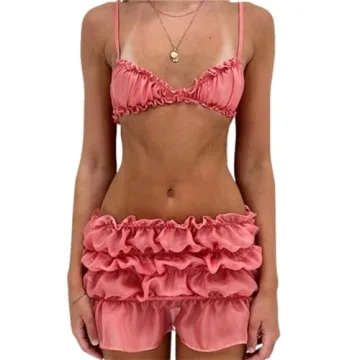 Hesaco Leopard Print Tops for Women - Chic Y2K Tank & Shorts Set