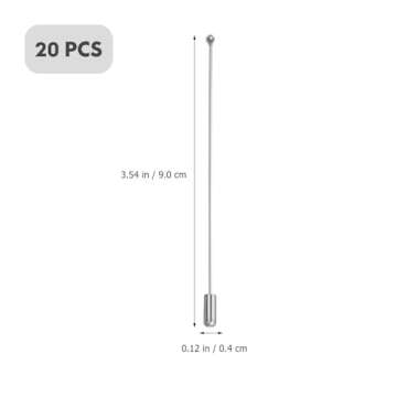 Abaodam 20Pcs Boutonniere Pin Corsage Pin Sewing Stick Heallily Safety Brooch Pins Round Ball Metal ...