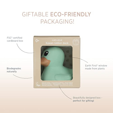 HEVEA Kawan Rubber Duck - Eco-Friendly Baby Bath Toy