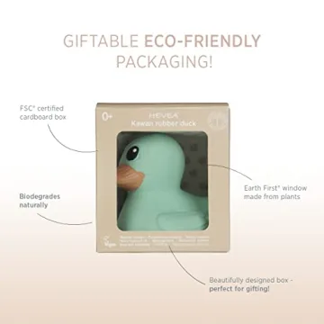 HEVEA Kawan Rubber Duck - Eco-Friendly Baby Bath Toy