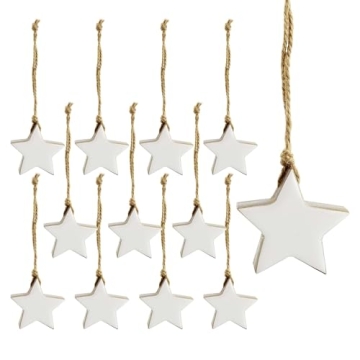 Farmhouse Star Ornaments - Handcrafted Holiday Decor