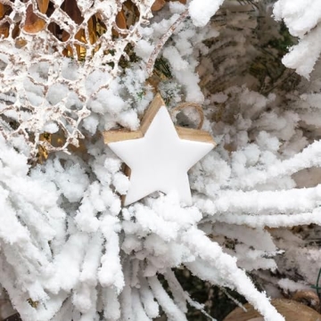 Farmhouse Star Ornaments - Handcrafted Holiday Decor