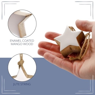 Farmhouse Star Ornaments - Handcrafted Holiday Decor