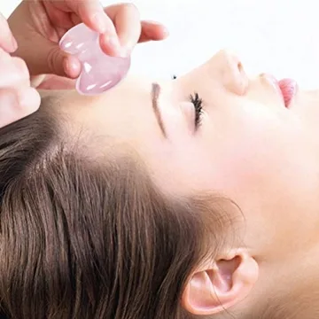 TOP-VRA Rose Quartz Gua Sha Tool Set for Relaxing Beauty Spa