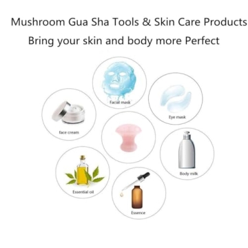 TOP-VRA Rose Quartz Gua Sha Tool Set for Relaxing Beauty Spa