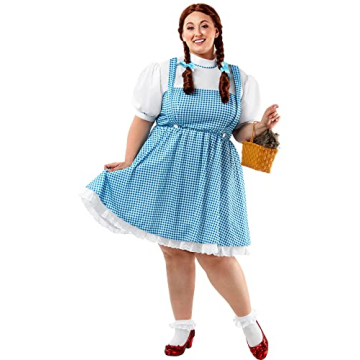 Rubies Women's Wizard of Oz Dorothy Costume Dress, Blue/White, One Size