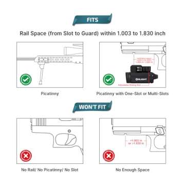 OLIGHT Baldr S 800 Lumens Compact Rail Mount Weaponlight with Green Beam and White LED Combo, Magnetic USB Rechargeable Tactical Flashlight with 1913 or GL Rail, Battery Included (Black)
