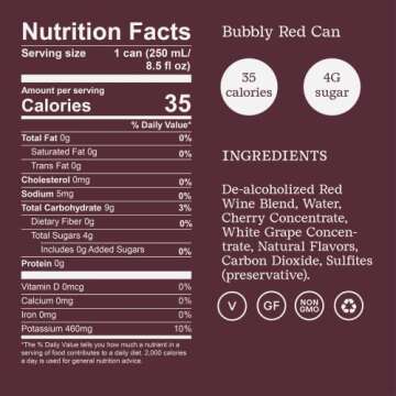 Surely Non Alcoholic Wine, Non-alcoholic Bubbly Red, De-alcoholized Cabernet & Pinot Noir, Alcohol-R...