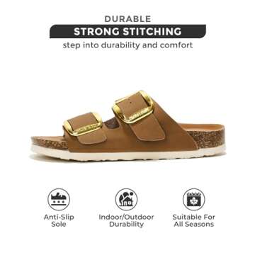 Project Cloud Genuine Leather Flat Sandals: Comfortable & Stylish Beach Essentials