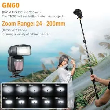Godox TT600 2.4G Wireless Camera Flash Speedlite with Diffuser, Master/Slave GN60 Manual Flash, HSS when paired off camera with Godox X Trigger System for Canon Nikon Pentax Olympus Fujifilm Panasonic