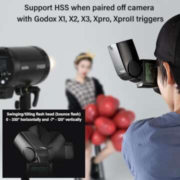 Godox TT600 2.4G Wireless Camera Flash Speedlite with Diffuser, Master/Slave GN60 Manual Flash, HSS when paired off camera with Godox X Trigger System for Canon Nikon Pentax Olympus Fujifilm Panasonic