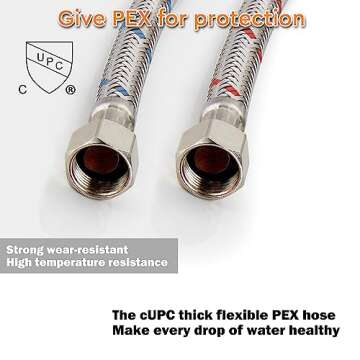 BESy Black Waterfall Spout Bathroom Faucet, Single Hole 1 Hole 3 Holes Single Handle Bathroom Sink Faucet, Vanity Faucet with 6 Inch Deck Plate, cUPC Waterlines, Matte Black