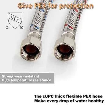 BESy Black Waterfall Spout Bathroom Faucet, Single Hole 1 Hole 3 Holes Single Handle Bathroom Sink Faucet, Vanity Faucet with 6 Inch Deck Plate, cUPC Waterlines, Matte Black