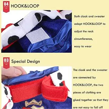 SEIS Halloween Dog King Cloak Costume for Pets