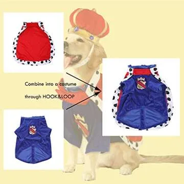 SEIS Halloween Dog King Cloak Costume for Pets