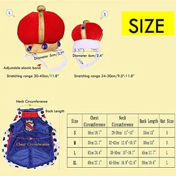 SEIS Halloween Dog King Cloak Costume for Pets