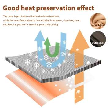 WILDROOMS Women's Tights, Warm Pantyhose Leggings, Fake Translucent Thermal Skin-Tone Tights for Autumn and Winter（S/M）