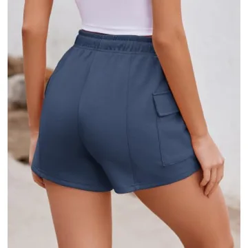 Comfy High Waisted Women's SweatShorts with Pockets