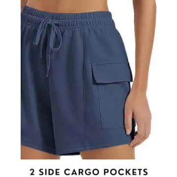 Comfy High Waisted Women's SweatShorts with Pockets