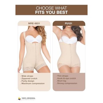 Mariae Fajas 9831 Compression Shapewear Bodysuit