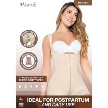 Mariae Fajas 9831 Compression Shapewear Bodysuit