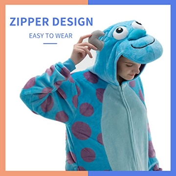 COSUSKET Snug Fit Flannel Unisex Onesie Pajamas - Cozy Animal Costume Sleepwear