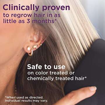 Amazon Basic Care Hair Regrowth Treatment for Women with Minoxidil 5% Foam, Pack of 6, 12 Month Supp...