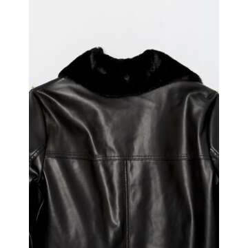The Drop Women's Cavalla Vegan Leather Moto Jacket Beautiful Style